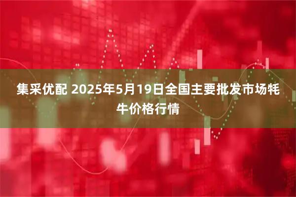 集采优配 2025年5月19日全国主要批发市场牦牛价格行情